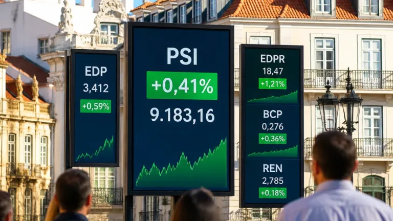 Mercado de Lisboa abre em alta com EDP, EDPR e BCP a impulsionar o PSI