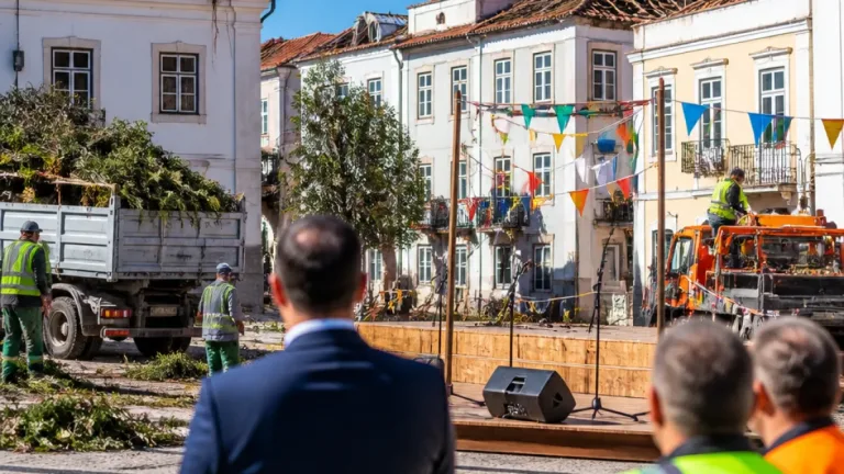 Ministro garante apoio a Pombal após tempestade Kristin e apela à resiliência