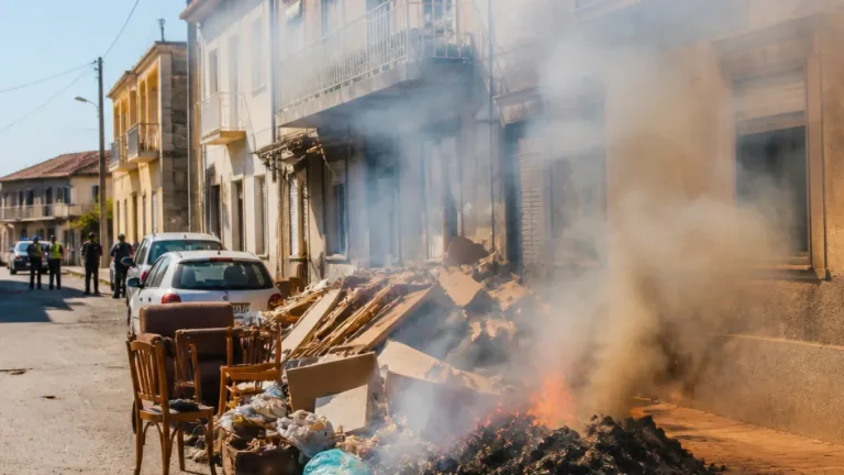 Moradores de Aldeia do Bispo exigem intervenção face a queimas e ocupação de via pública
