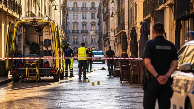 Mulher baleada na Baixa de Lisboa: PSP procura dois suspeitos após ataque junto ao Hotel Santa Justa