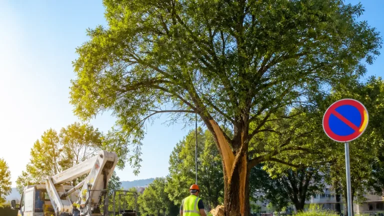 Município de Vila Real inicia corte e manutenção de árvores na rotunda por motivos de segurança