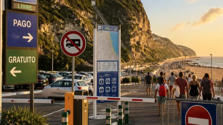 Nazaré aumenta para 2.464 os lugares de estacionamento para a época balnear de 2026