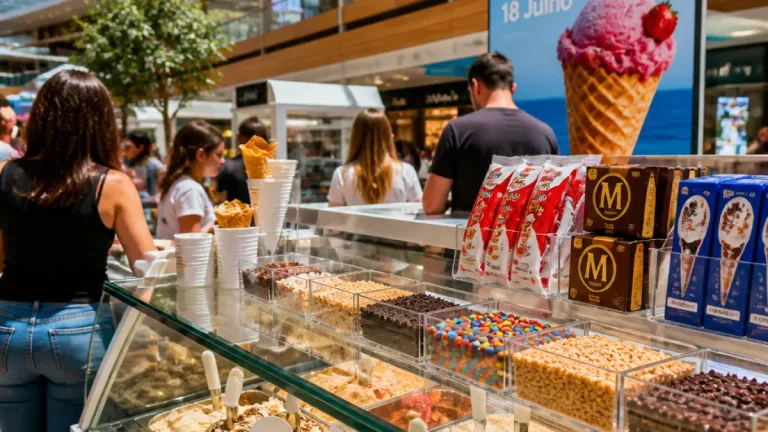 Novidades de gelado no Forum Montijo marcam verão com sabores tradicionais e inovadores