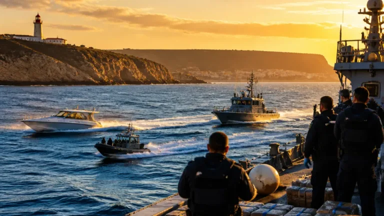Operação conjunta apreende 2,6 toneladas de cocaína a sudoeste do Cabo Espichel, perto de Sesimbra