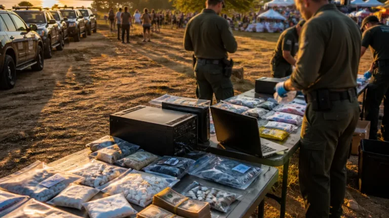 Operação da GNR em Ponte de Sor no ZNA Gathering culmina em 15 detenções e vasta apreensão de estupefacientes