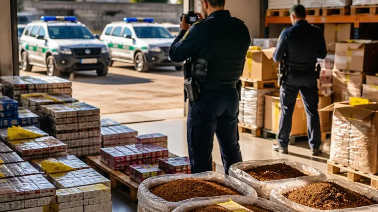 Operação da GNR que passou por Santarém detém dois homens e identifica rede de tabaco ilícito