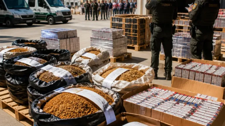 Operação em Aveiro detém suspeitos de rede nacional de tráfico de tabaco