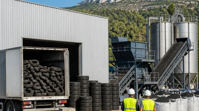 Ourém acolhe unidade pioneira de valorização de pneus usados que inicia laboração