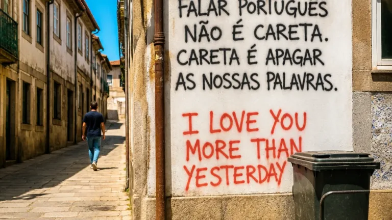 Paredes: grafitis e inglês nas paredes colocam questões sobre identidade e espaço público
