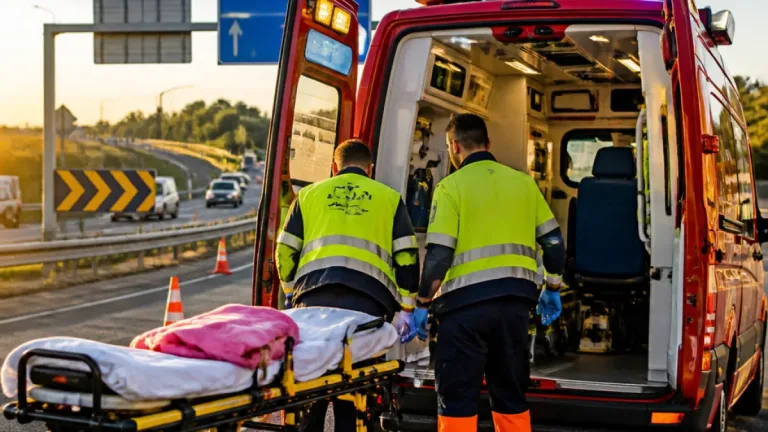 Parto na A9: recém-nascida recebe assistência e é transportada ao Hospital Beatriz Ângelo, em Loures