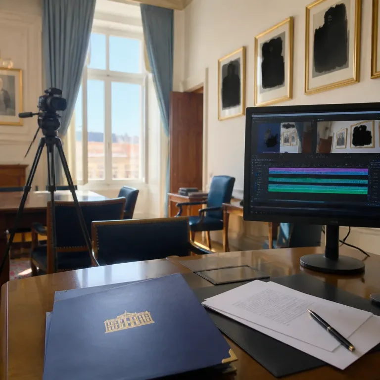 André Ventura altera digitalmente vídeo para remover fotografias do seu rosto nos gabinetes do Chega