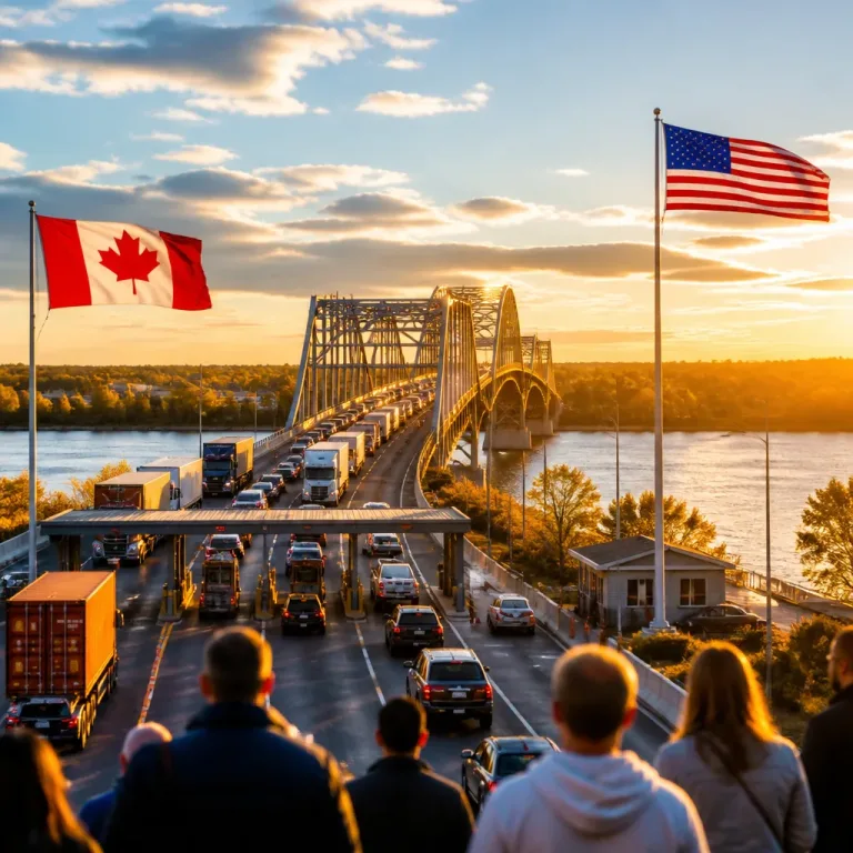 Nova ponte entre EUA e Canadá inaugura-se em clima de tensão comercial
