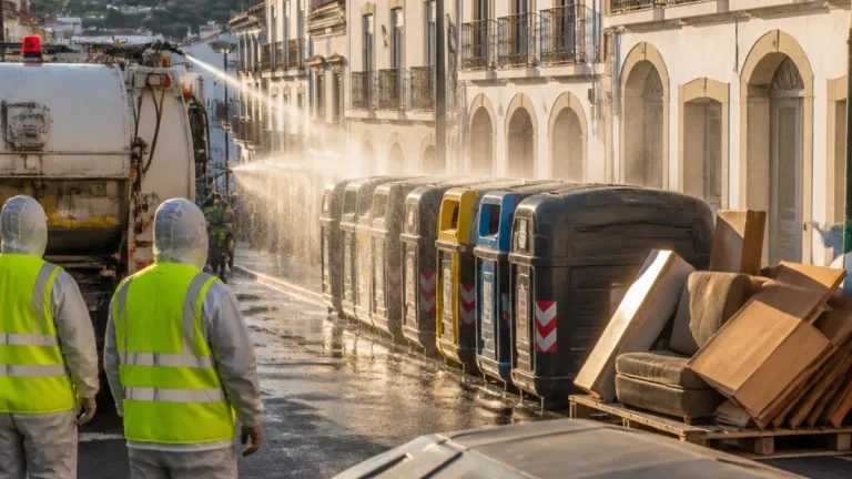 Portalegre lança operação de lavagem e desinfeção de contentores por todo o concelho
