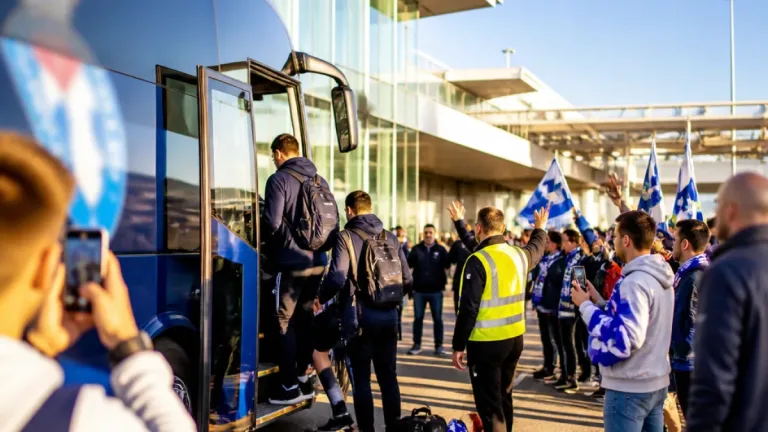 Porto vê adepto ao aeroporto enquanto FC Porto parte para estágio em Inglaterra
