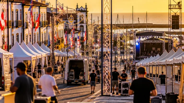 Praia prepara dez dias de festas com palcos, gastronomia e voluntariado intensivo