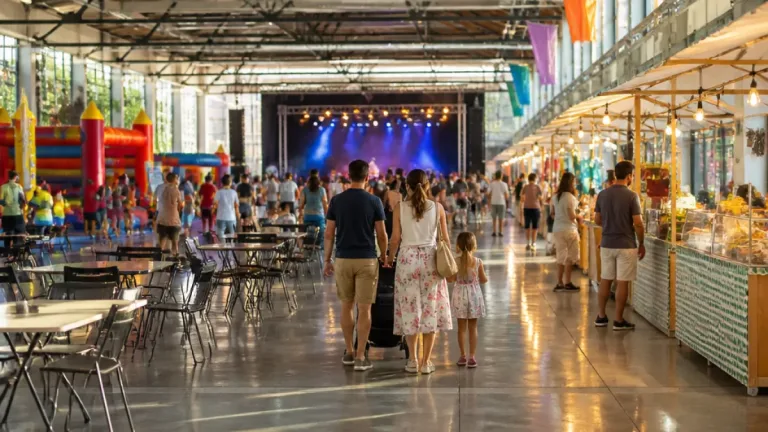 Programação gratuita no Parque Valongo atrai famílias após reabilitação do Armazém 3