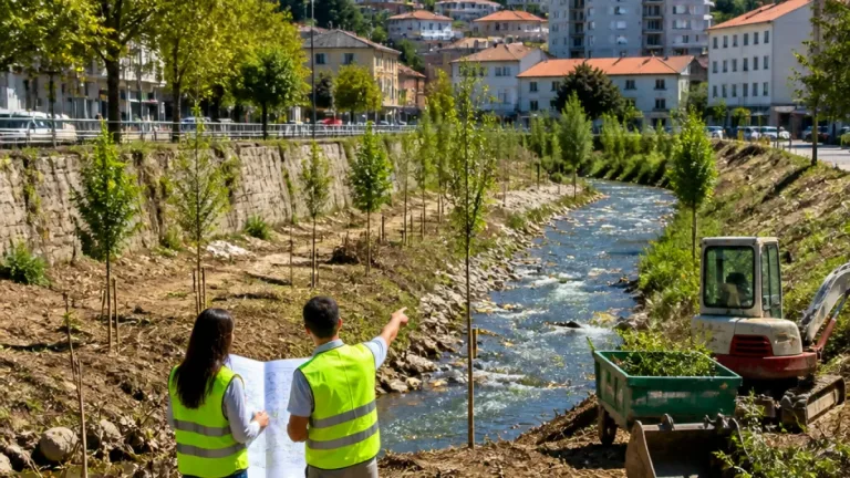 Projeto de renaturalização do rio Cobral avança para fase final em Oliveira do Hospital