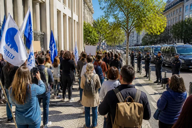 Protesto em Coimbra reivindica soluções para o “caos” dos exames nacionais