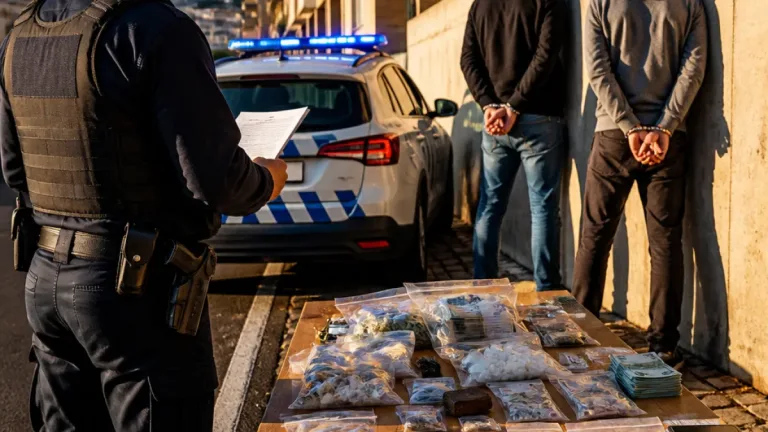 PSP detém dois homens no Funchal após apreensão de mais de 6,9 kg de droga
