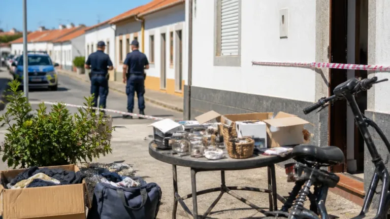 PSP em Beja identifica dois suspeitos e recupera bens após furto em residência