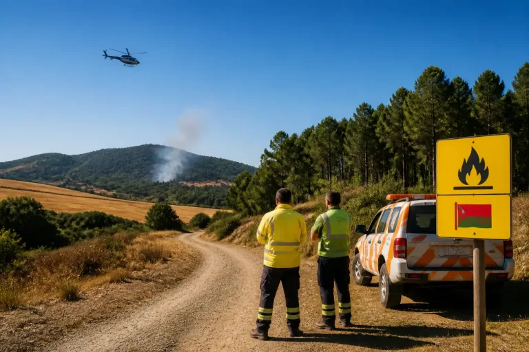 Seis concelhos do distrito de Santarém em risco máximo de incêndio rural