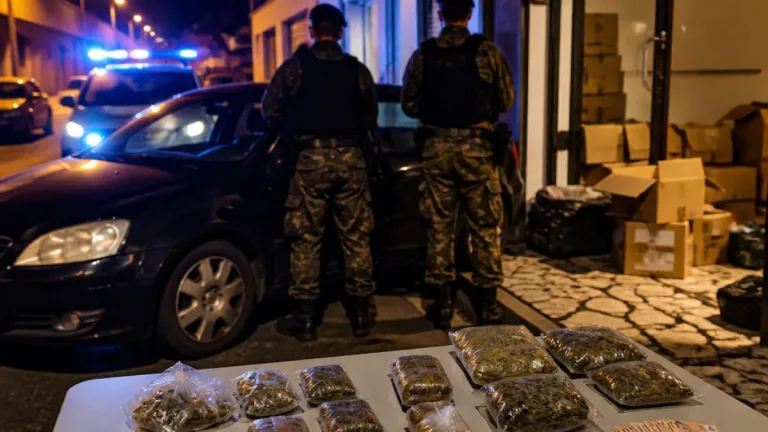 Seixal: GNR detém homem e apreende 843 doses de canábis em ação rodoviária e busca domiciliária