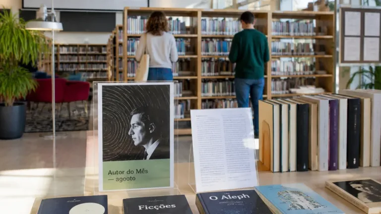 Setúbal presta homenagem a Jorge Luis Borges na Biblioteca Municipal durante agosto