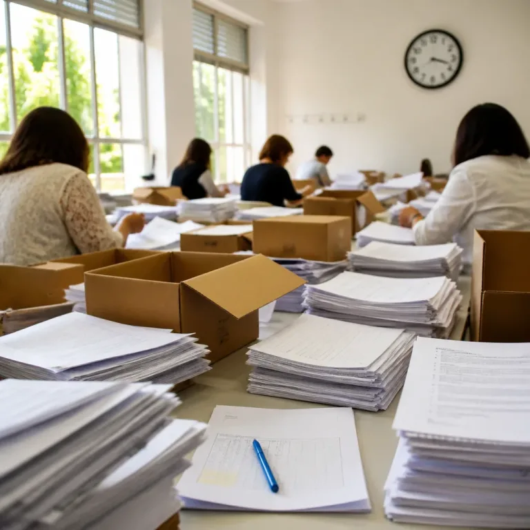 Processo de classificação dos exames enfrenta faltas de folhas e decisões sob pressão até 14 de julho
