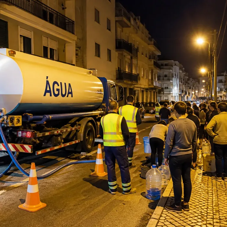 Quinze locais de Almada sem água esta noite entre as 22:00 e as 06:00