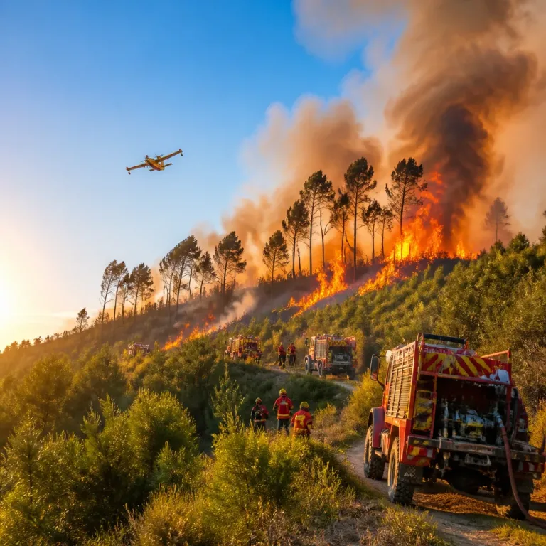 Incêndio em Monchique mobiliza 98 operacionais e preocupa pelo vento e acessos difíceis