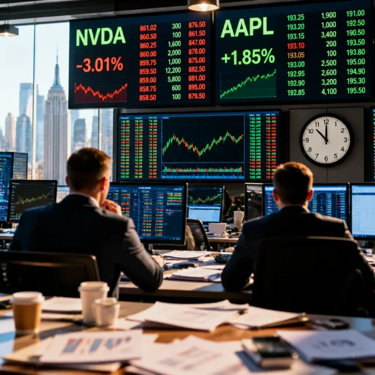 Apple assume temporariamente a liderança em valor de mercado após queda inicial da Nvidia