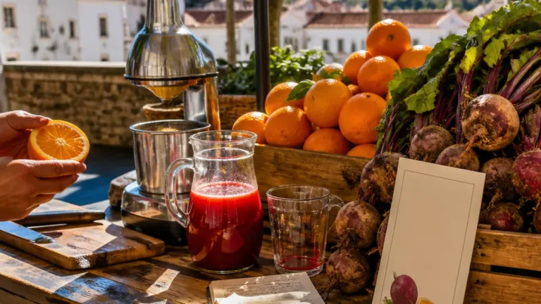 Tomar: benefícios do sumo de beterraba e laranja e como incluí‑lo na rotina