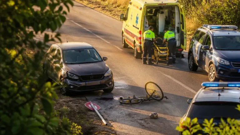 Triatleta de Bragança gravemente ferido em treino após colisão com condutora que testou positivo a droga