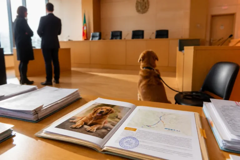 Tribunal no Porto define regime de guarda e visitas de cadela em processo que pode influenciar decisões em Guarda