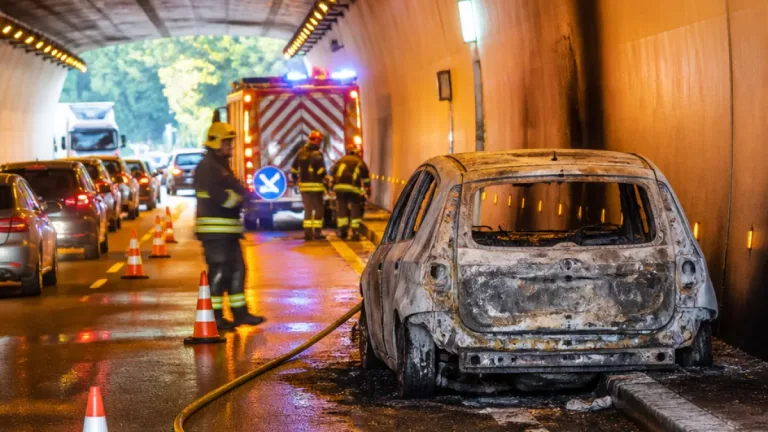 Túnel do Marão reaberto após incêndio em viatura sem feridos