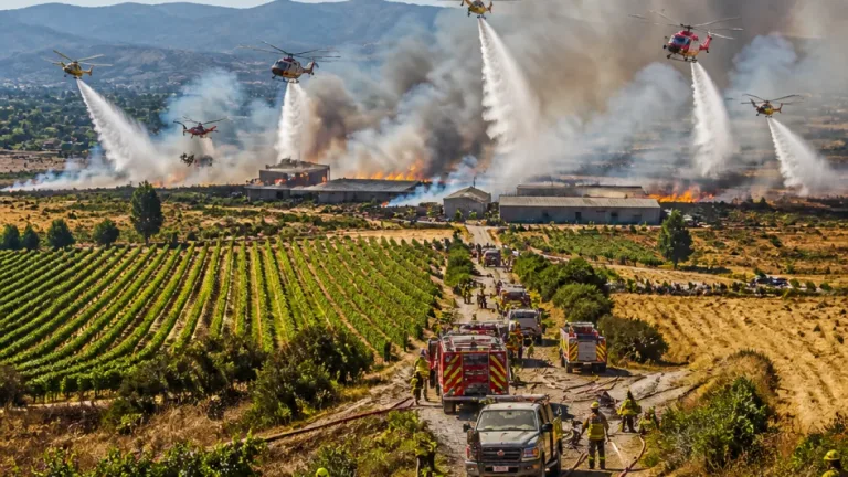 Vila Pouca de Aguiar: dezenas de meios aéreos e centenas de operacionais combatem fogo em área agrícola