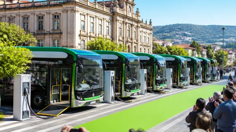 Vila Real reforça frota urbana com seis novos autocarros 100% elétricos