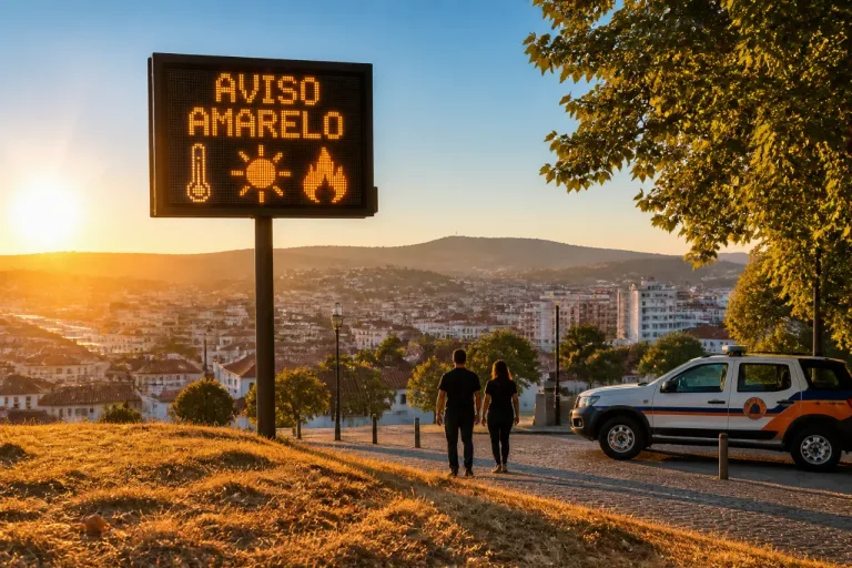 Vila Real sob aviso: calor esperado até 31°C e risco máximo de incêndio em quase todo o distrito