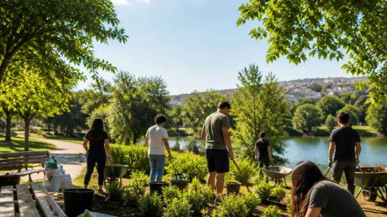 Voluntários reforçam conservação dos parques de Castelo Branco durante o verão