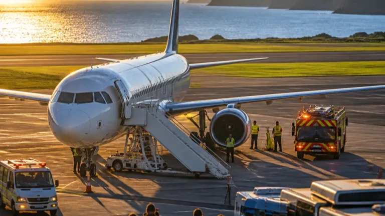 Voo TP‑217 declara emergência e aterra nas Lajes antes de retomar viagem para Boston